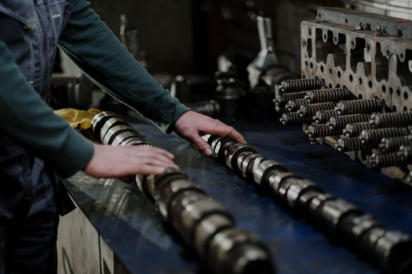 Atelier de réparation de tracteurs